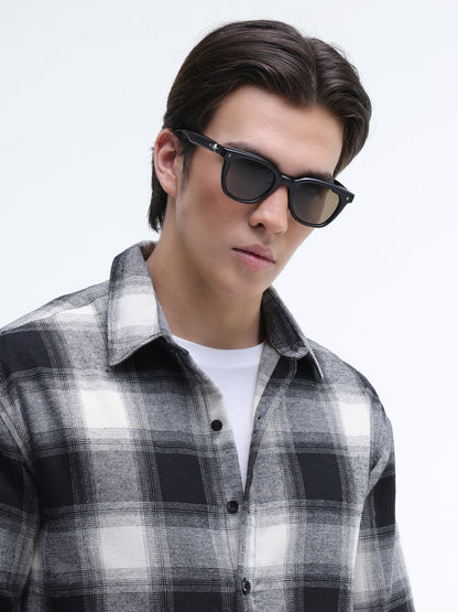 Yarn Dyed Buffalo Checks Oversized Fit Shirt