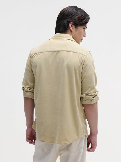 Patch Pocket Corduroy Regular Fit Shirt