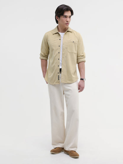Patch Pocket Corduroy Regular Fit Shirt