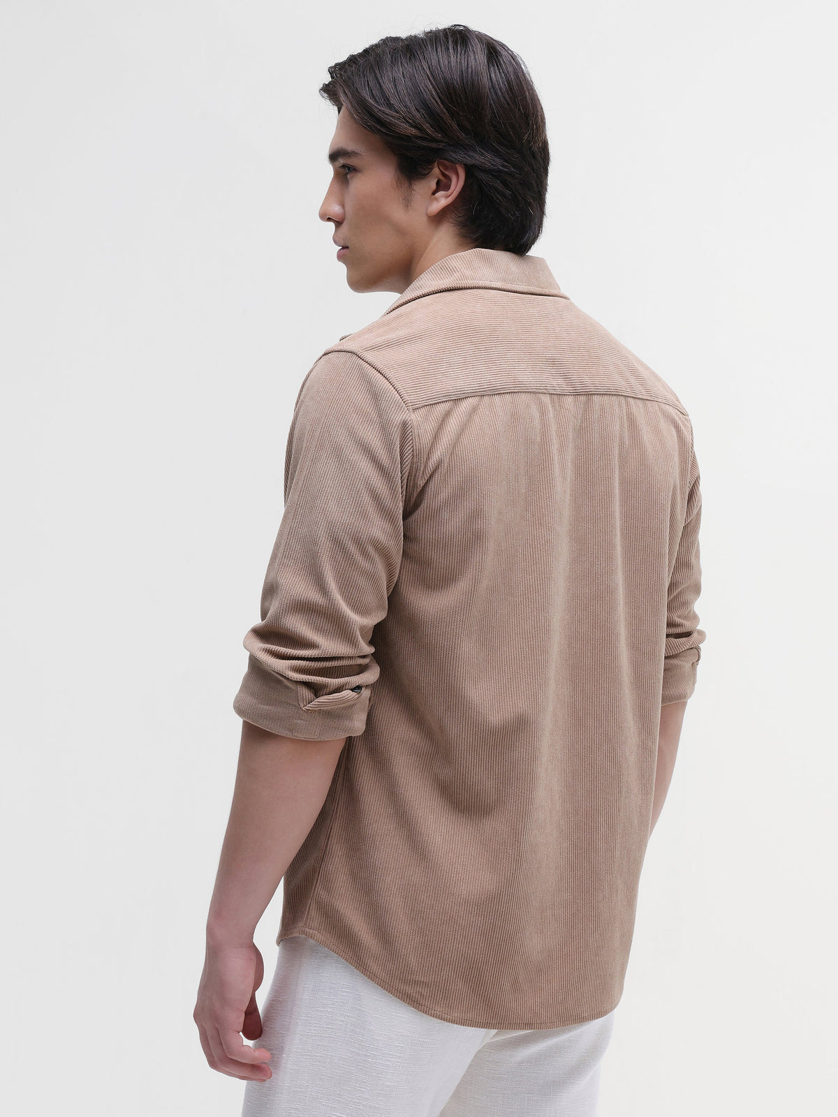 Patch Pocket Corduroy Regular Fit Shirt