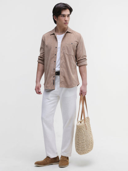 Patch Pocket Corduroy Regular Fit Shirt