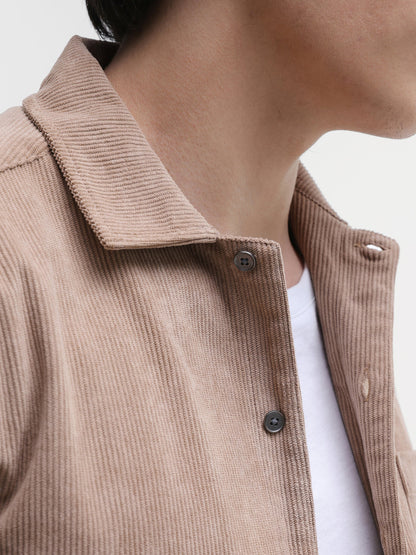Patch Pocket Corduroy Regular Fit Shirt