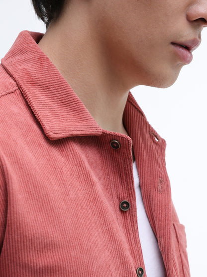 Patch Pocket Corduroy Regular Fit Shirt