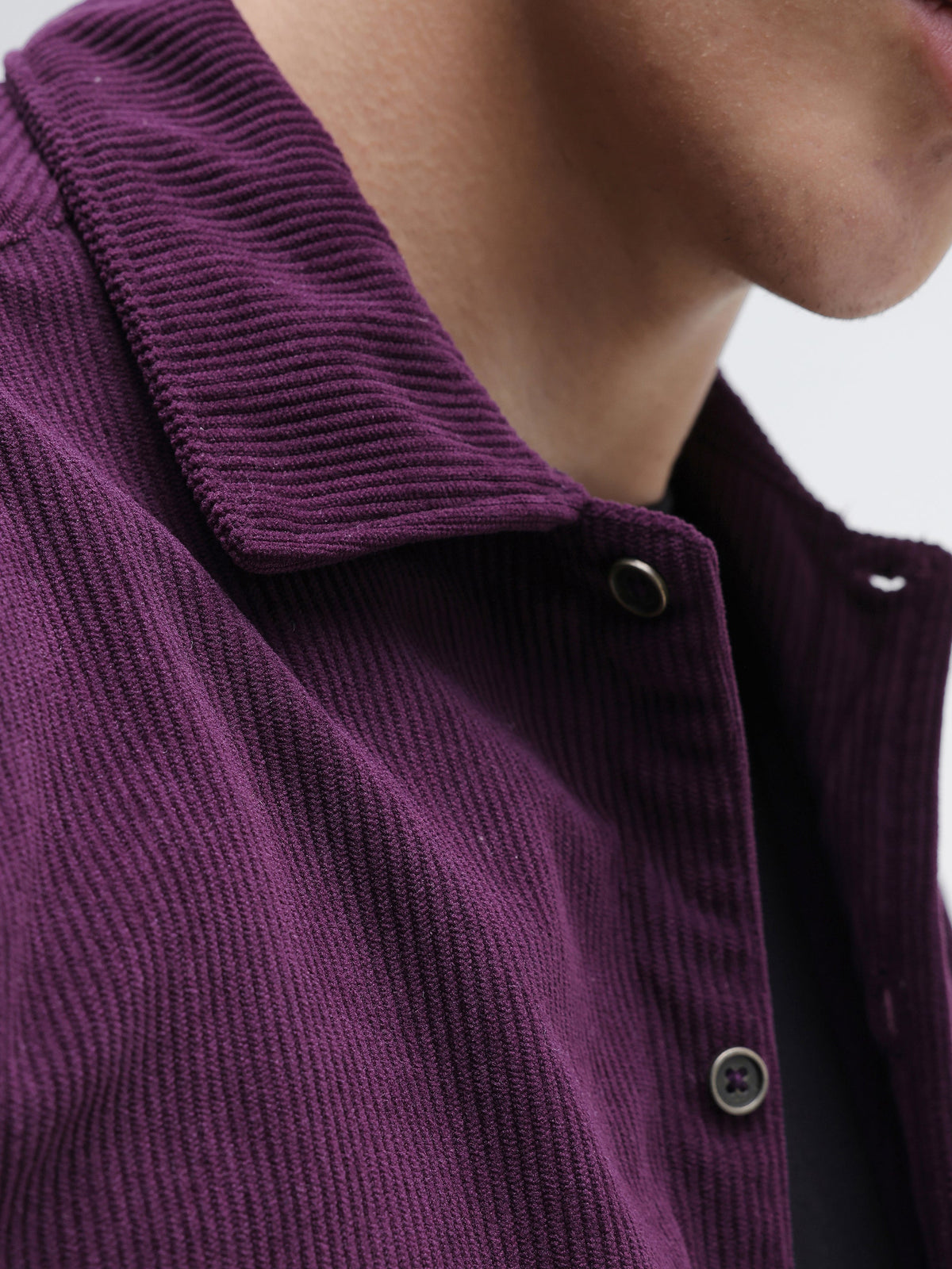Patch Pocket Corduroy Regular Fit Shirt
