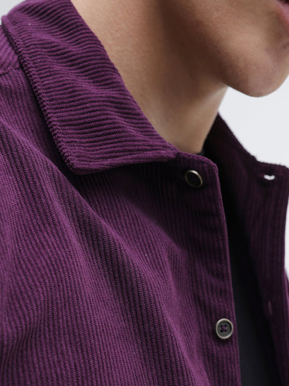 Patch Pocket Corduroy Regular Fit Shirt