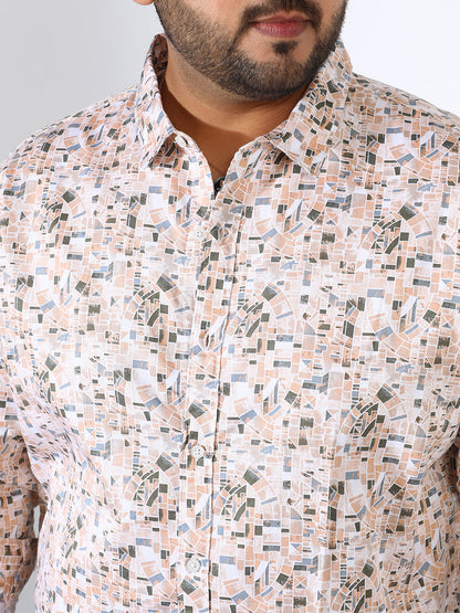 Abstract Cotton Shirt