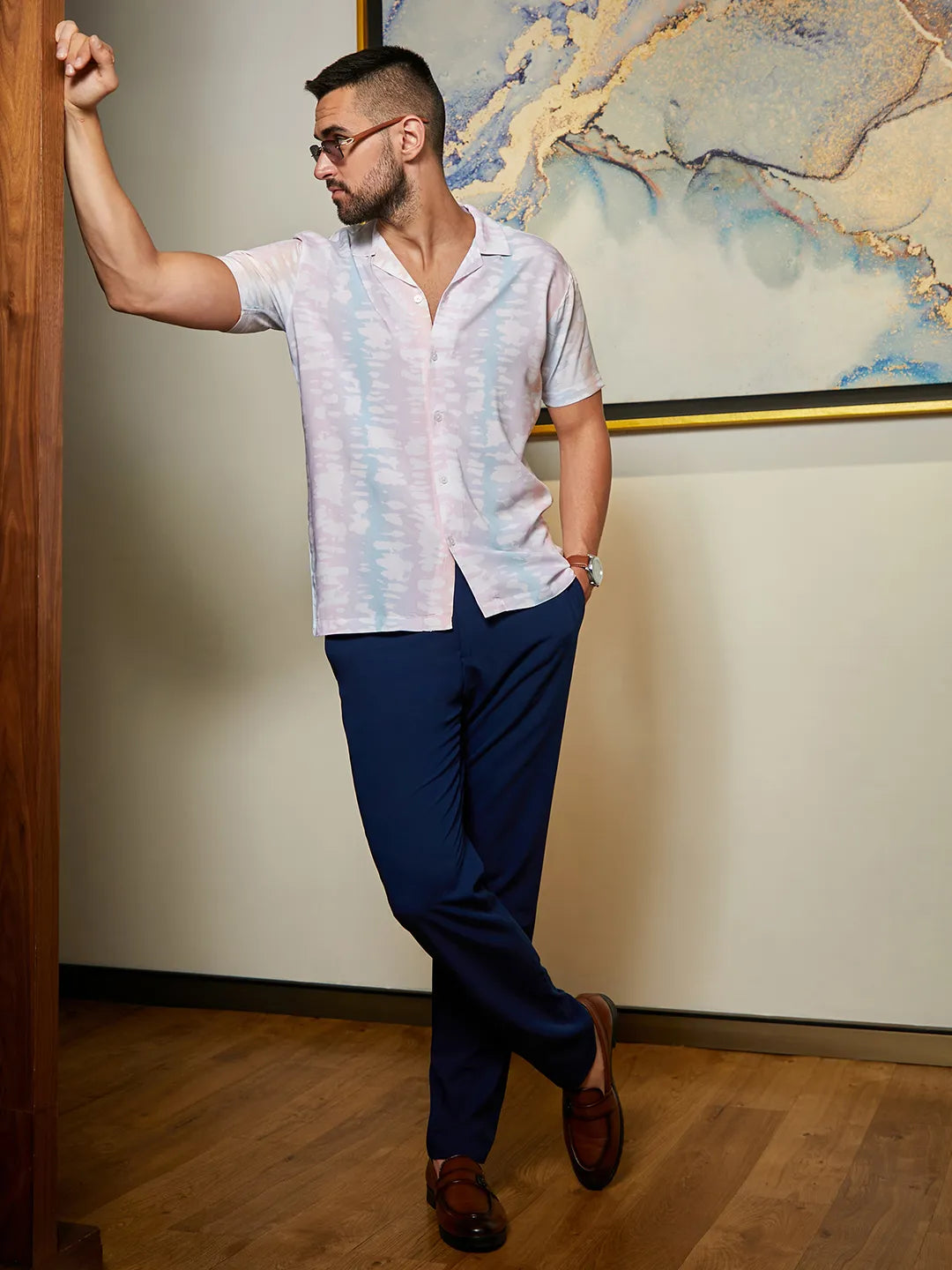 Pastel Vertical Ombre Shirt