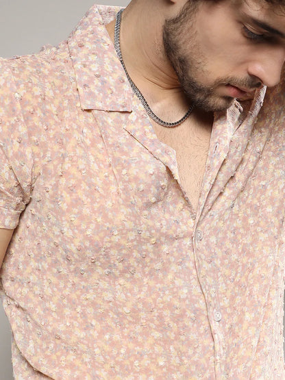 Washed Flowers Seld-Design Shirt
