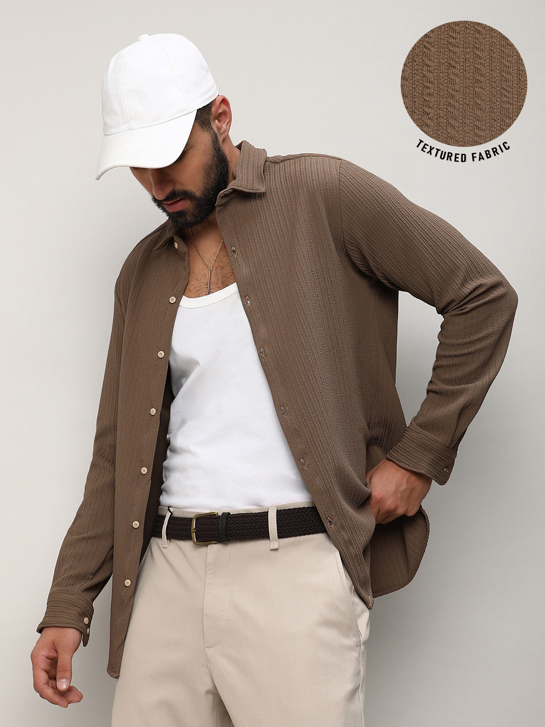 Stripe-Creased Shirt