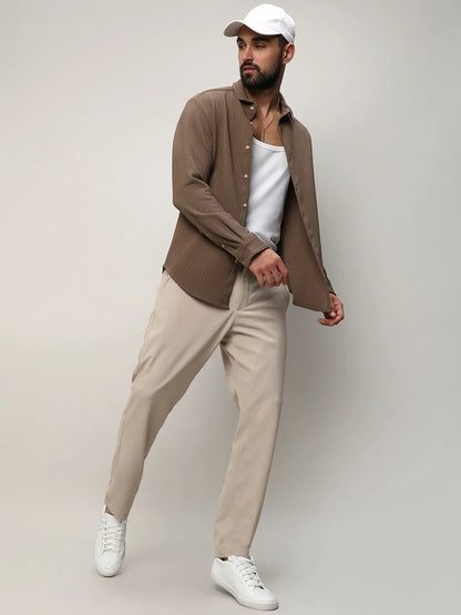 Stripe-Creased Shirt