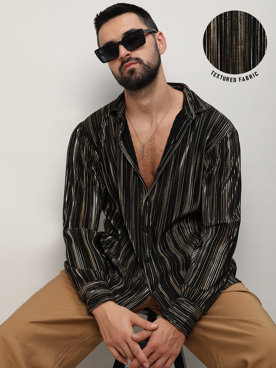 Pleat-Creased Shirt