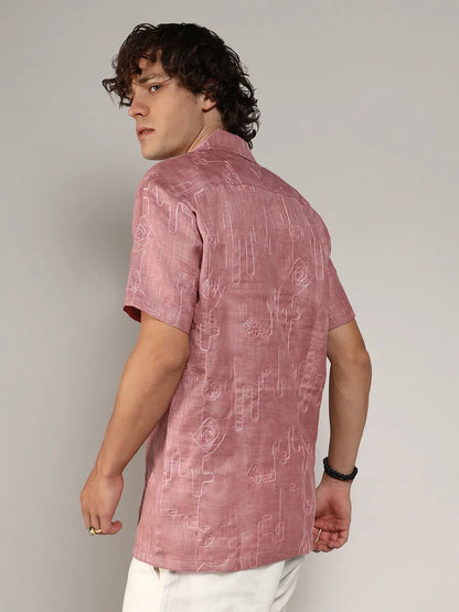 Embroidered One-Lined Shirt
