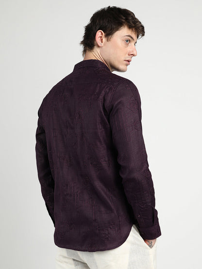 Embroidered One-Lined Shirt