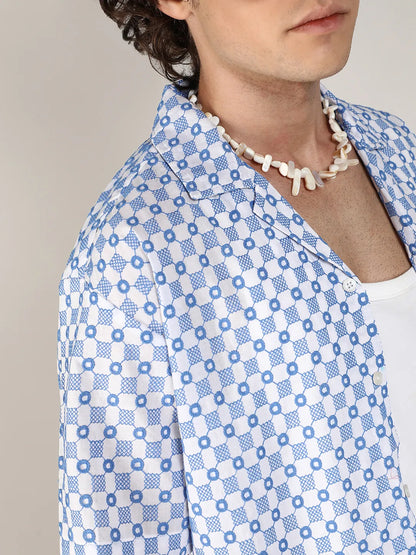 Embroidered Checkered Shirt