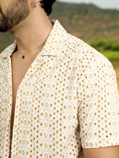 Embroidered Circular Shirt