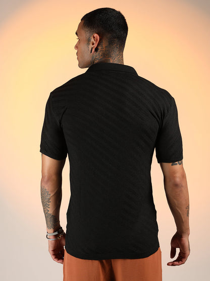 Tilted-Knit Shirt