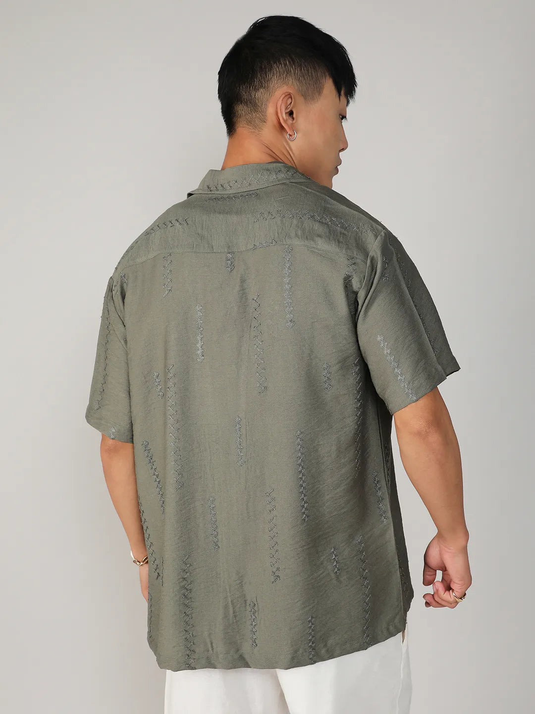 Embroidered Twist Shirt