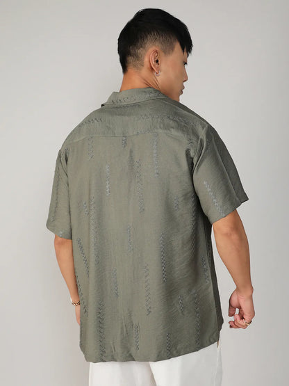 Embroidered Twist Shirt