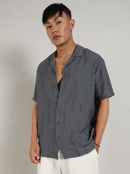 Embroidered Twist Shirt