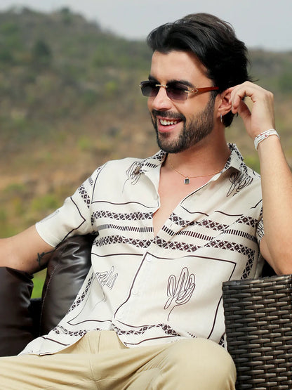 Geometric Lined Shirt