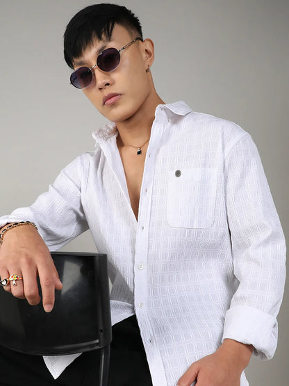 Textured Ruched Shirt