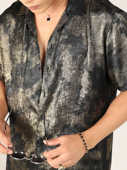Metallic Ombre Shirt