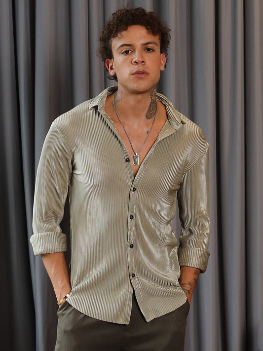 Pleat-Creased Shirt