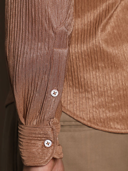 Solid Creased Shirt