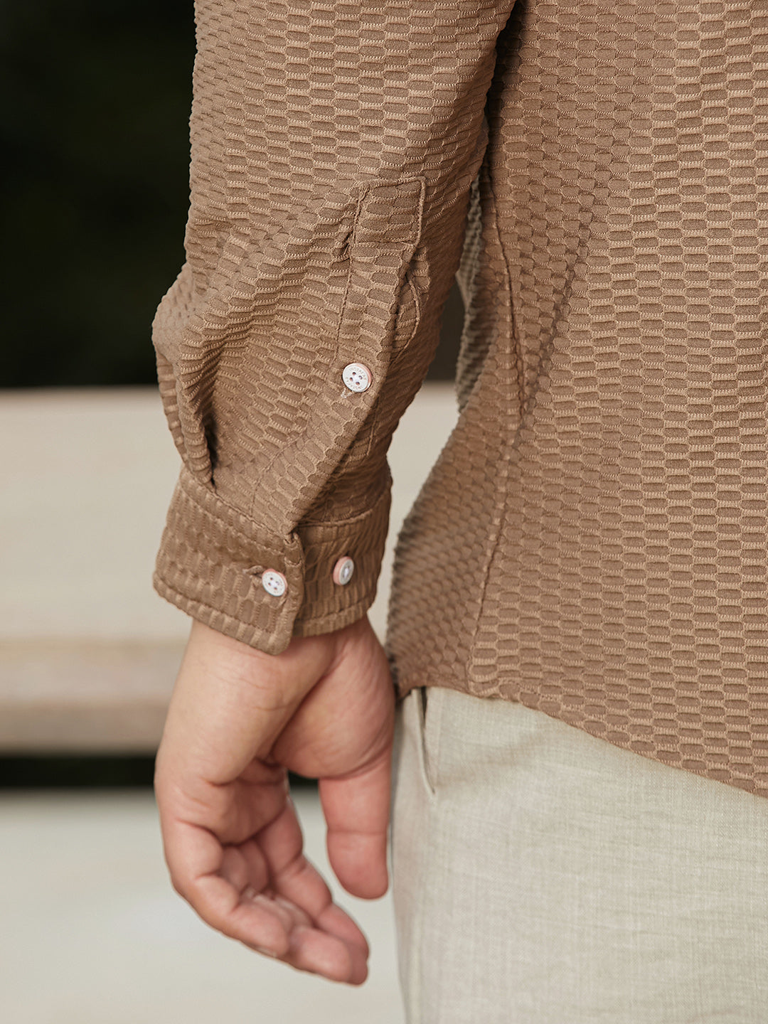 Hive-Textured Shirt