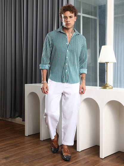 Pleat-Creased Shirt