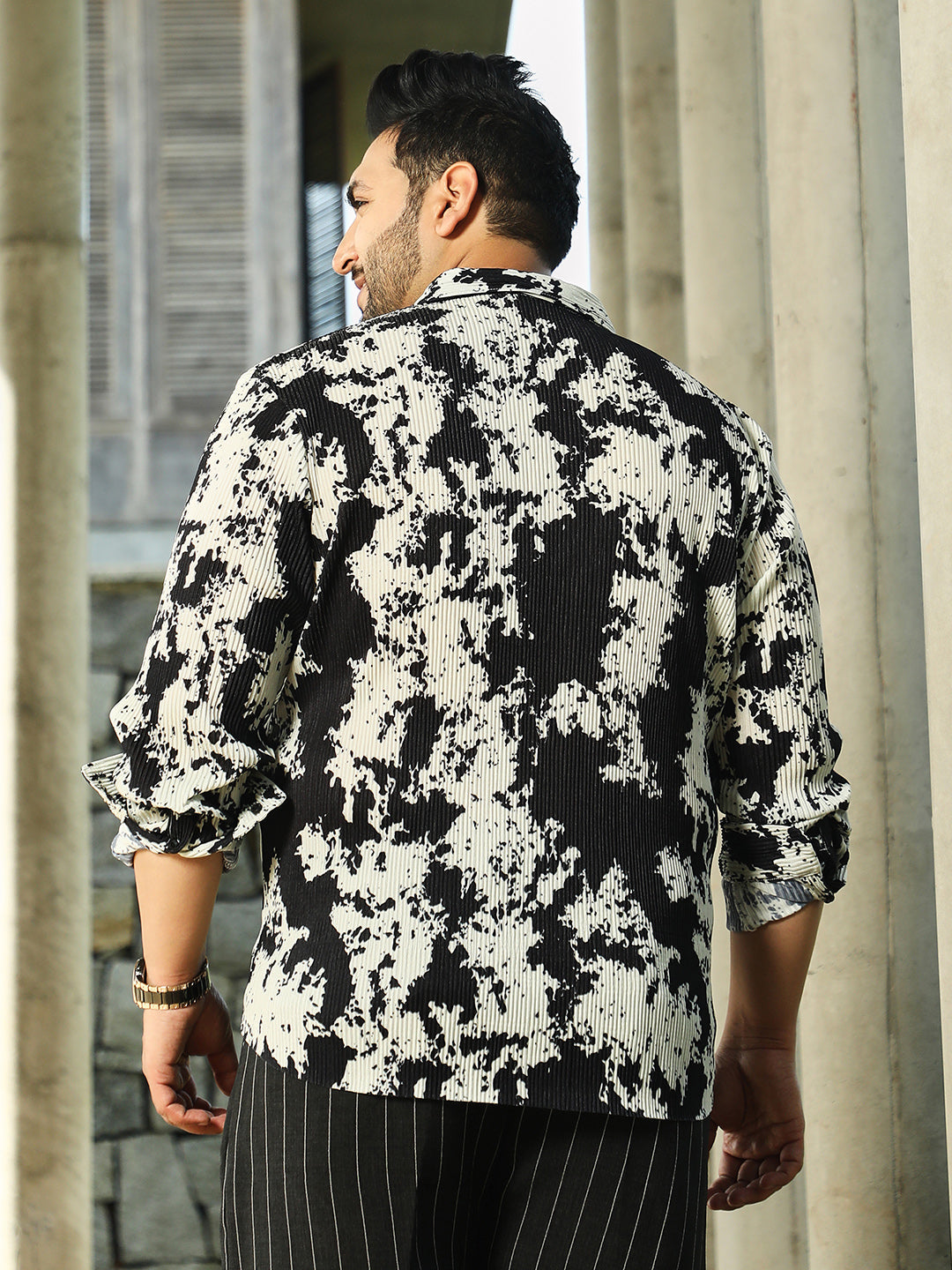 Splash-Pleat Shirt