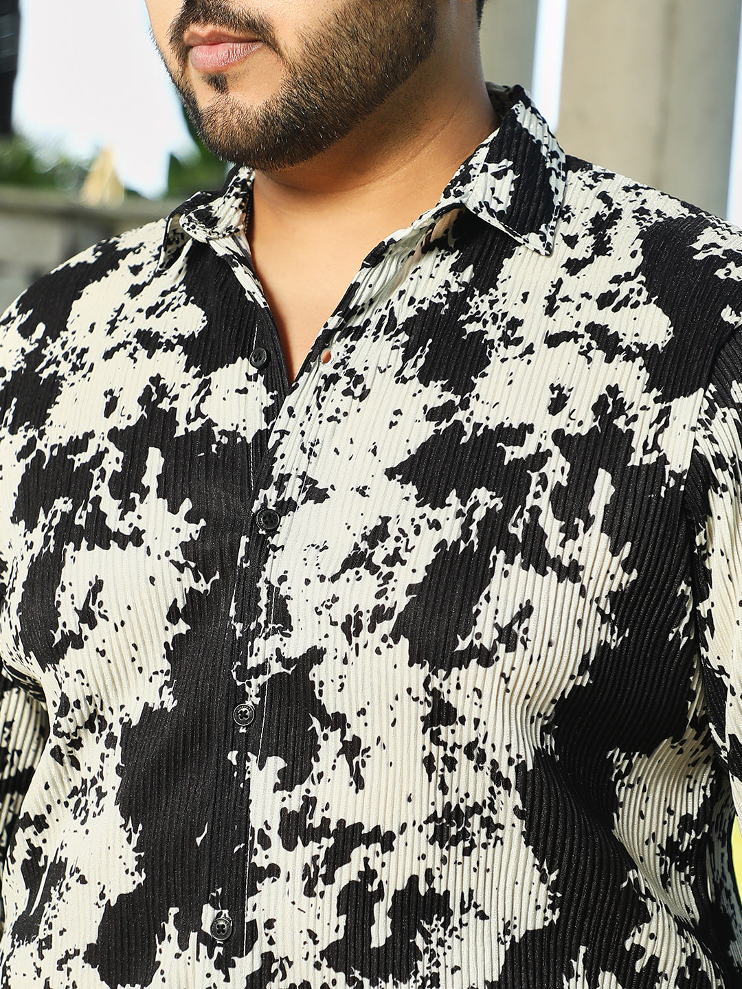 Splash-Pleat Shirt