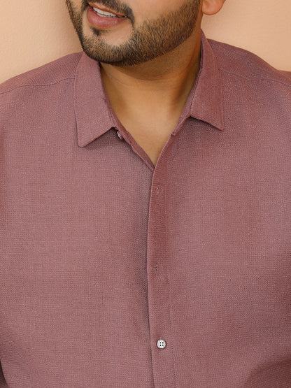 Woven-Textured Shirt