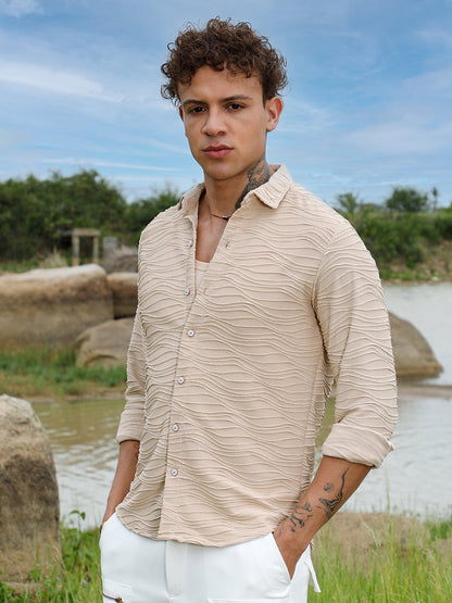 Self-Design Wave Shirt