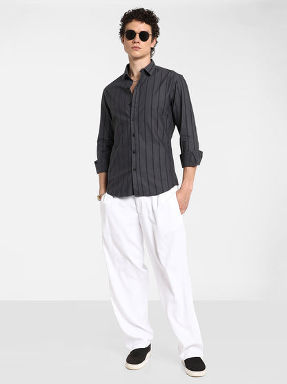 Pencil-Striped Shirt