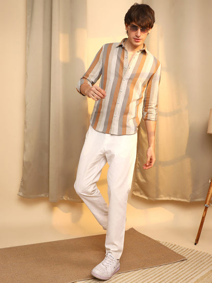 Block-Striped Shirt