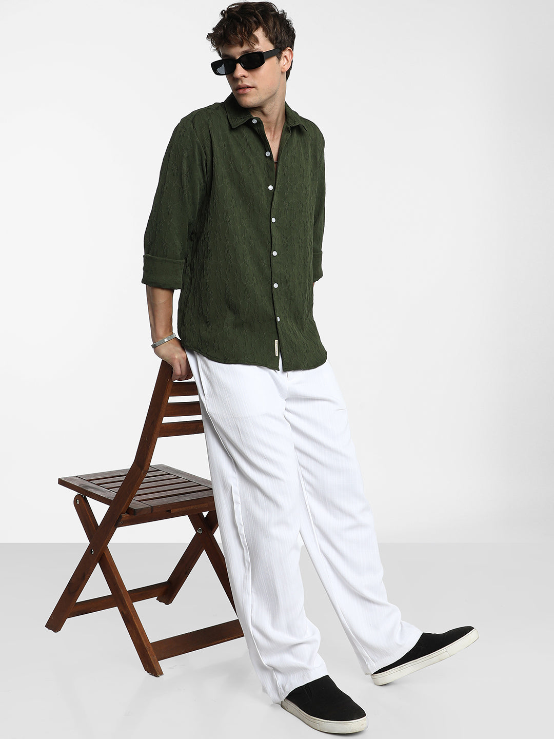 Floral-Textured Shirt