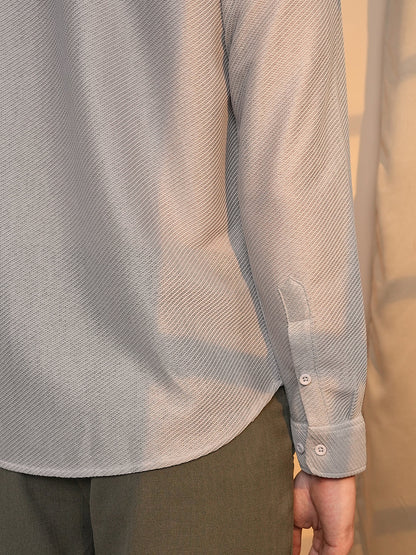Mesh-Textured Shirt