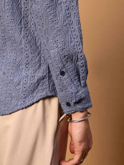 Aztec-Textured Shirt