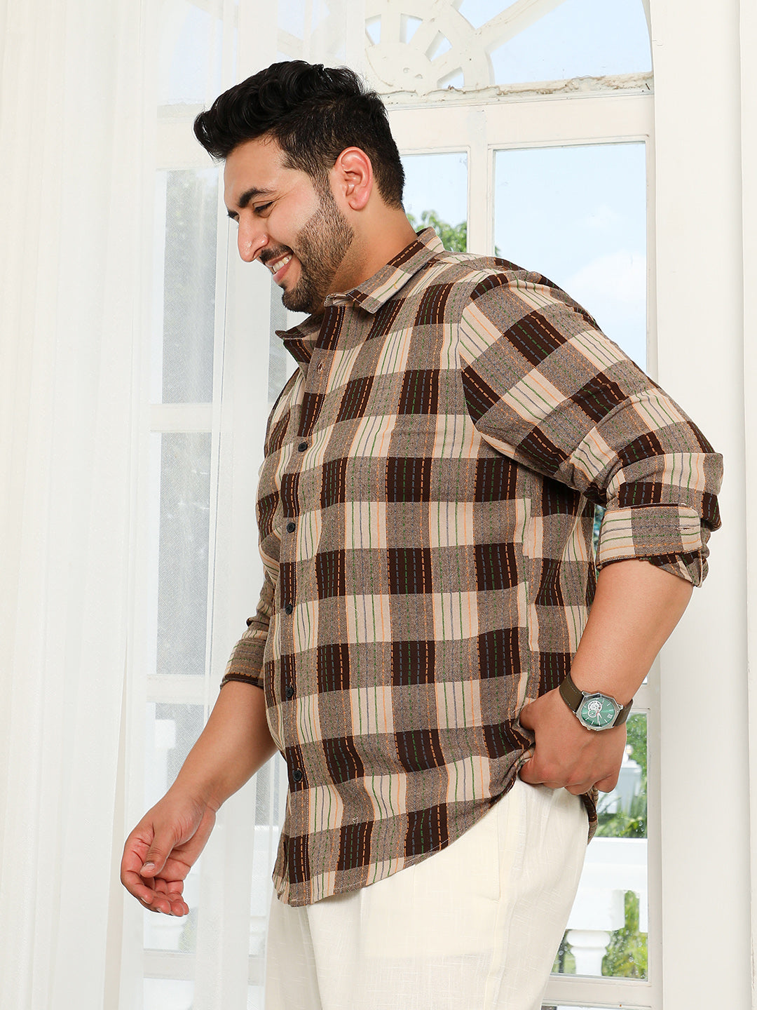 Chalk-Buffalo Check Shirt