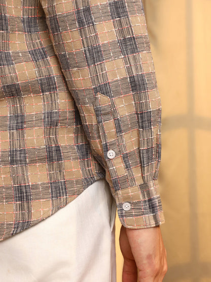 Heathered-Buffalo Check Shirt