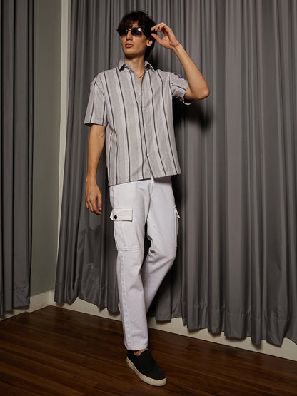 Unbalanced Striped Shirt