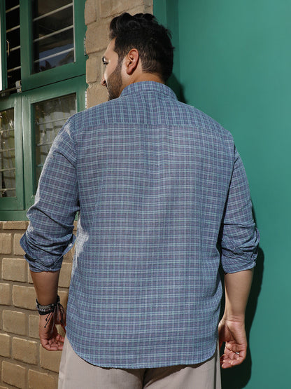 Micro-Tartan Plaid Shirt