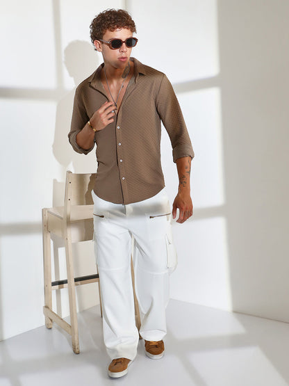 Cubic-Textured Shirt
