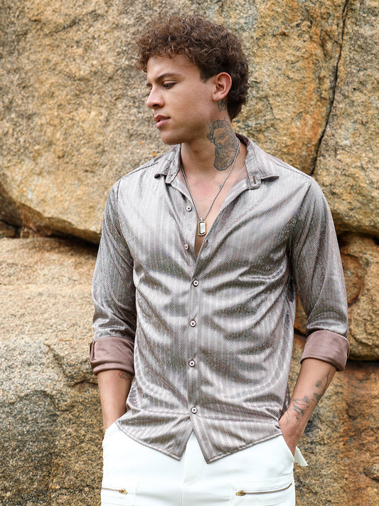 Sheen Chevron Shirt