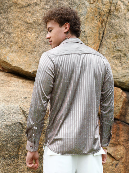 Sheen Chevron Shirt