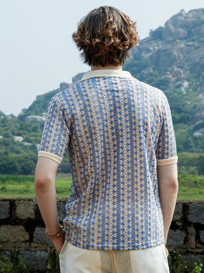Ditsy Floral Knit Shirt