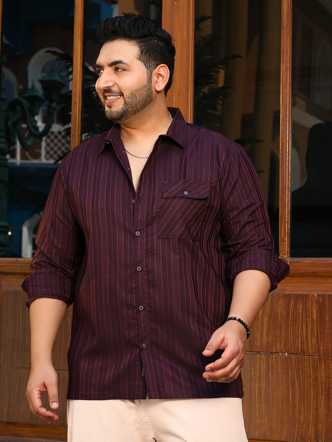 Multitrack-Striped Shirt