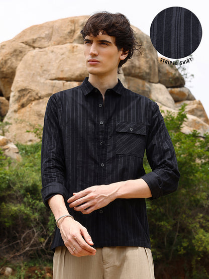 Multitrack-Striped Shirt
