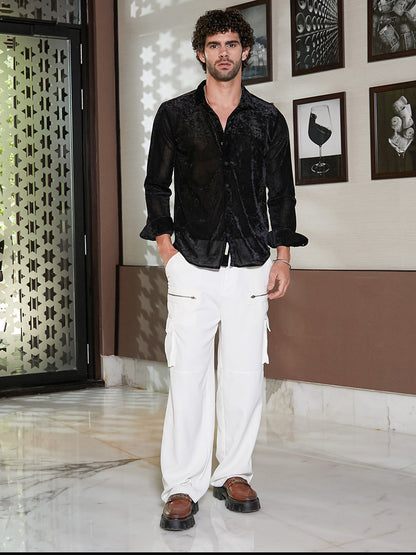 Solid Velvet Shirt